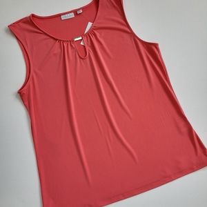 NY&C Sleeveless Salmon Blouse
